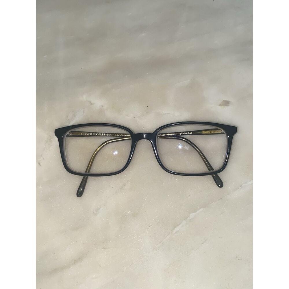 Oliver Peoples OV5335U 1441 rectangular eyeglasses men black olive frame tosetto